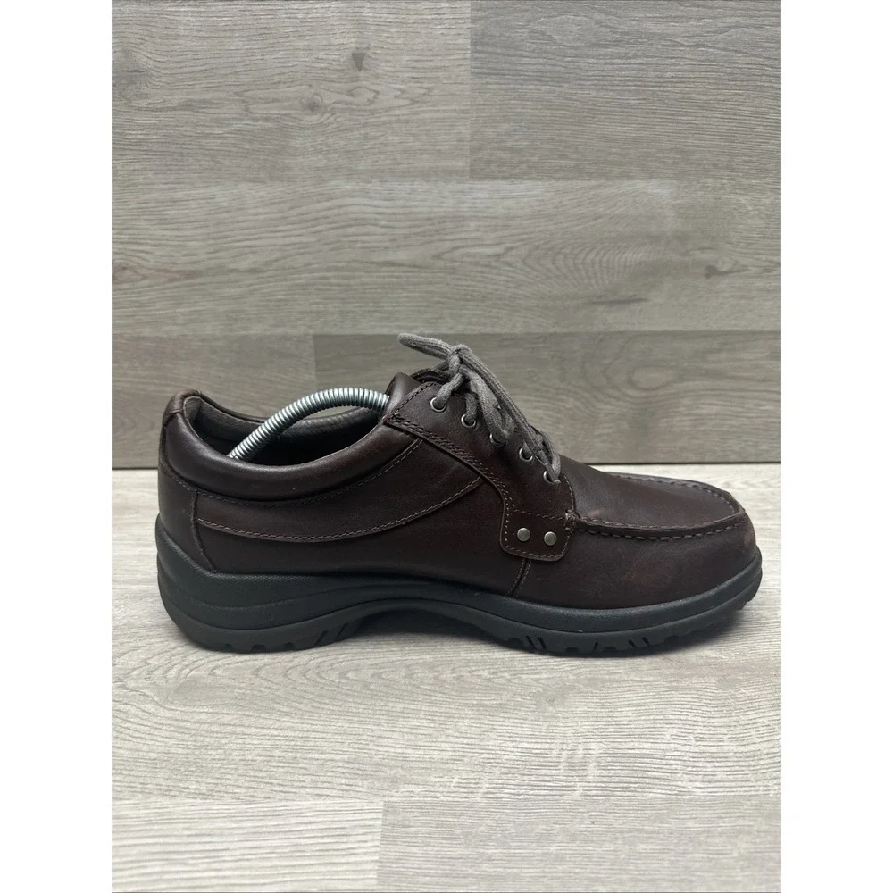 Dansko Wyatt Oxford Shoes Mens US 10.5 EU 44 Mocha Full Grain Leather‎ VERY NICE